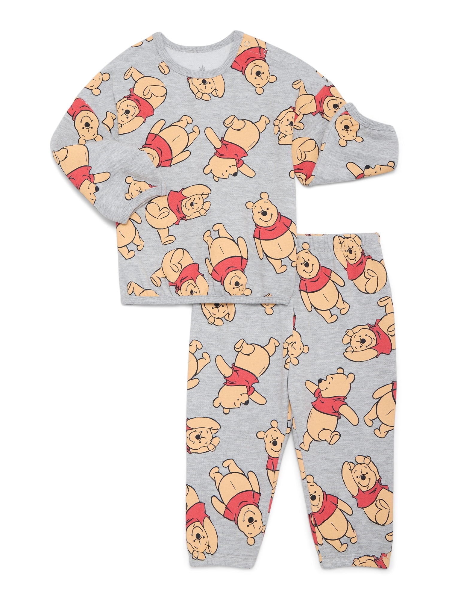 Smurfs Baby Boys or Girls Bubble Sleeve Printed Sweatshirt and Joggers Set, 2-Piece, Sizes 0/3M-24M