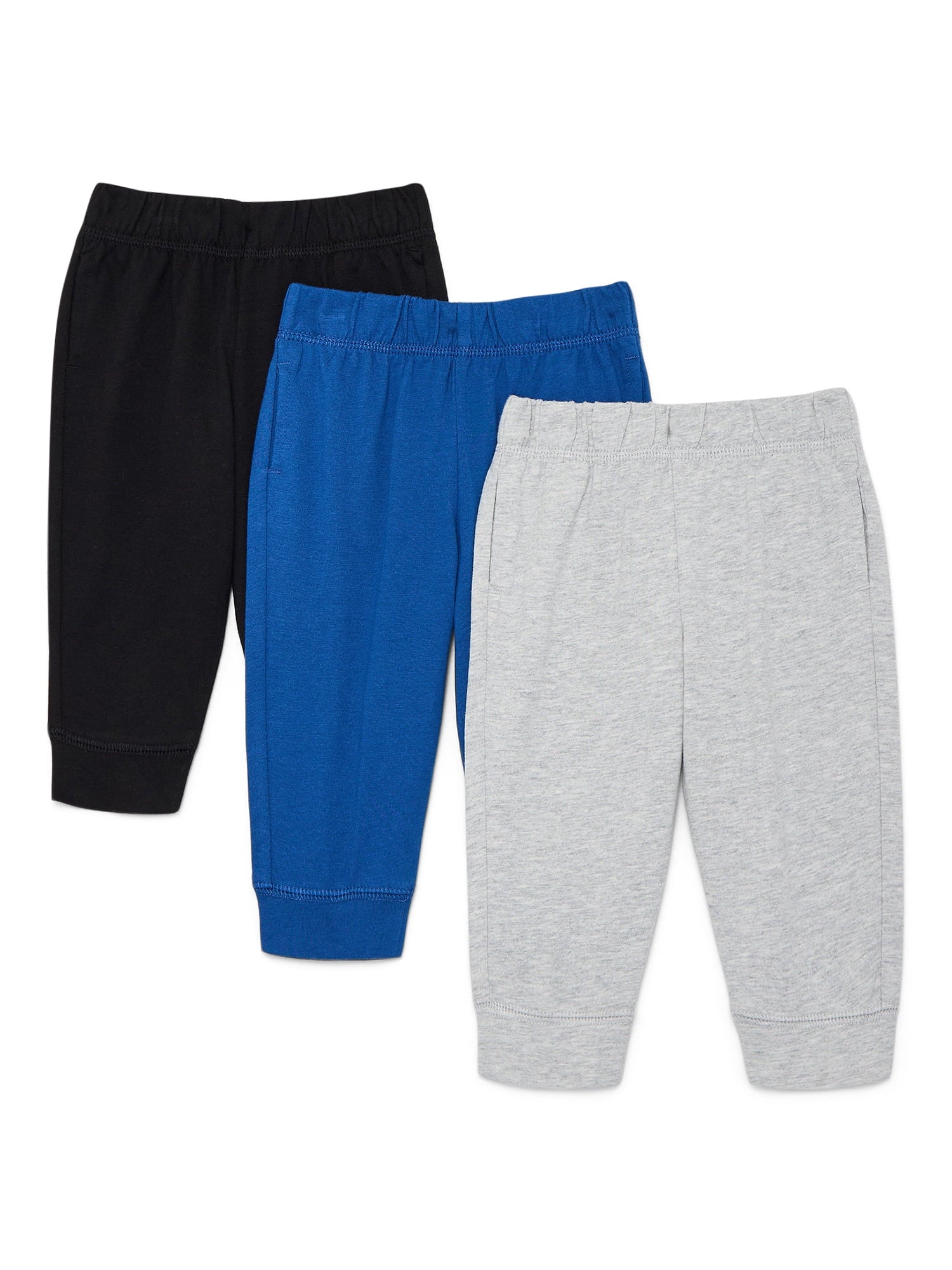 Wonder Nation Baby Boy Soft Jersey Joggers, Sizes 0-24 Months