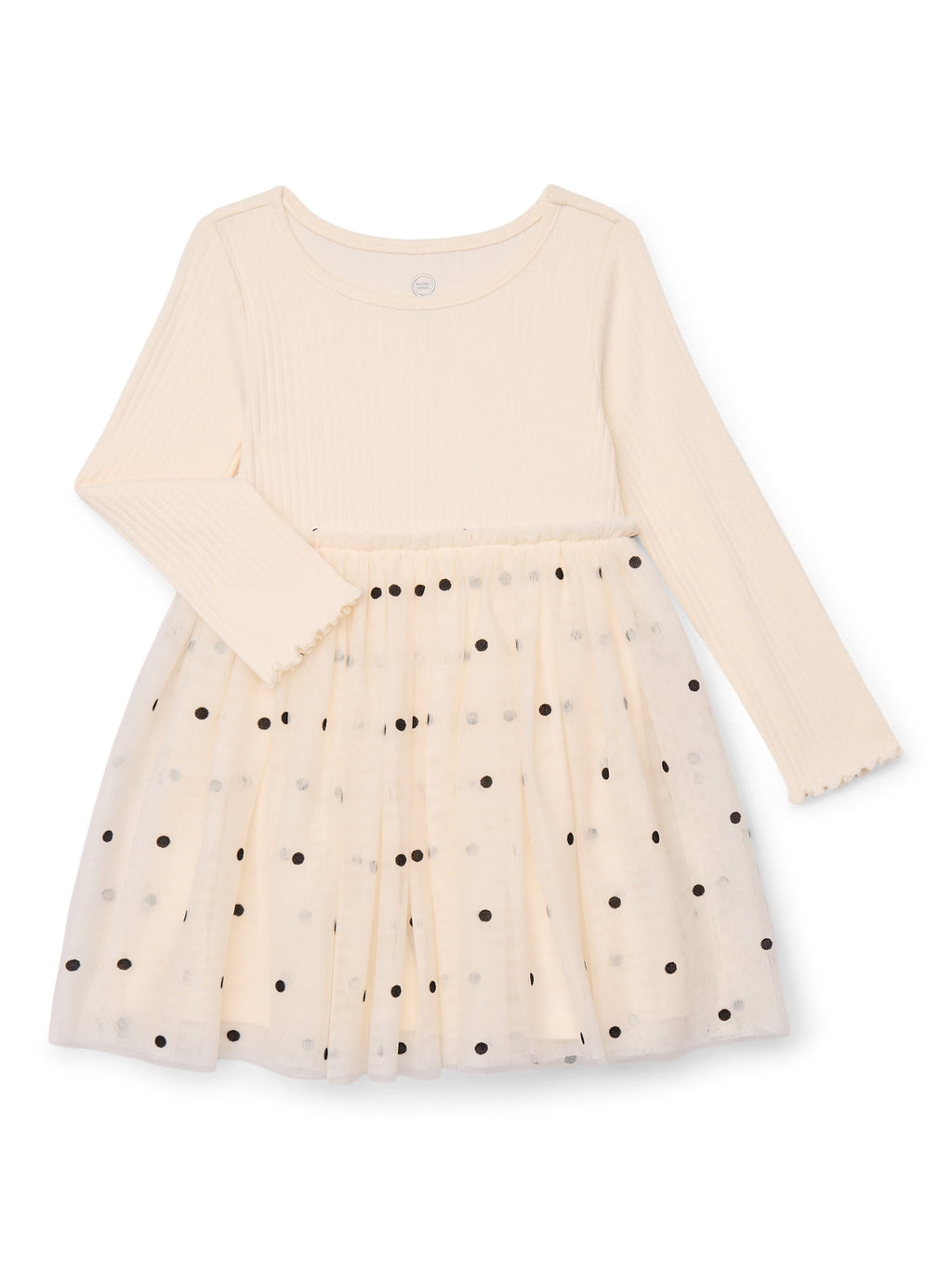 Wonder Nation Toddler Girls Tutu Dress with Long Sleeves, Sizes 12M-5T