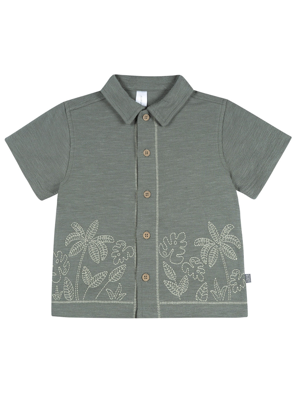 Modern Moments by Gerber Baby and Toddler Boy Button Front Shirt and Short Set, 2-Piece, Sizes 0/3 Months - 5T