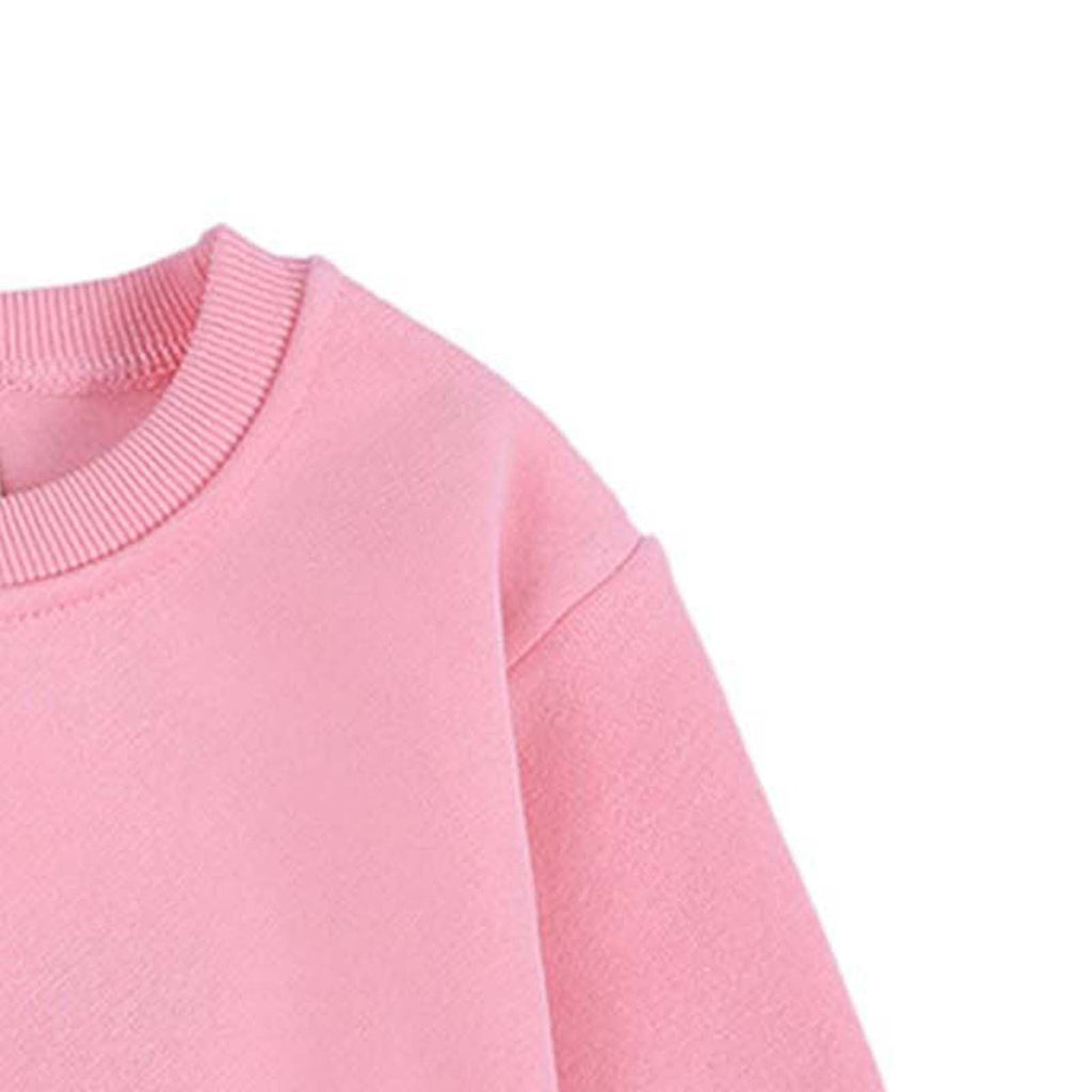 Pullover for Child Toddler Boys And Girls Sweater Coat Round Neck Small And Medium Children's Pullover Solid Color Fleece Top Up to 65% off