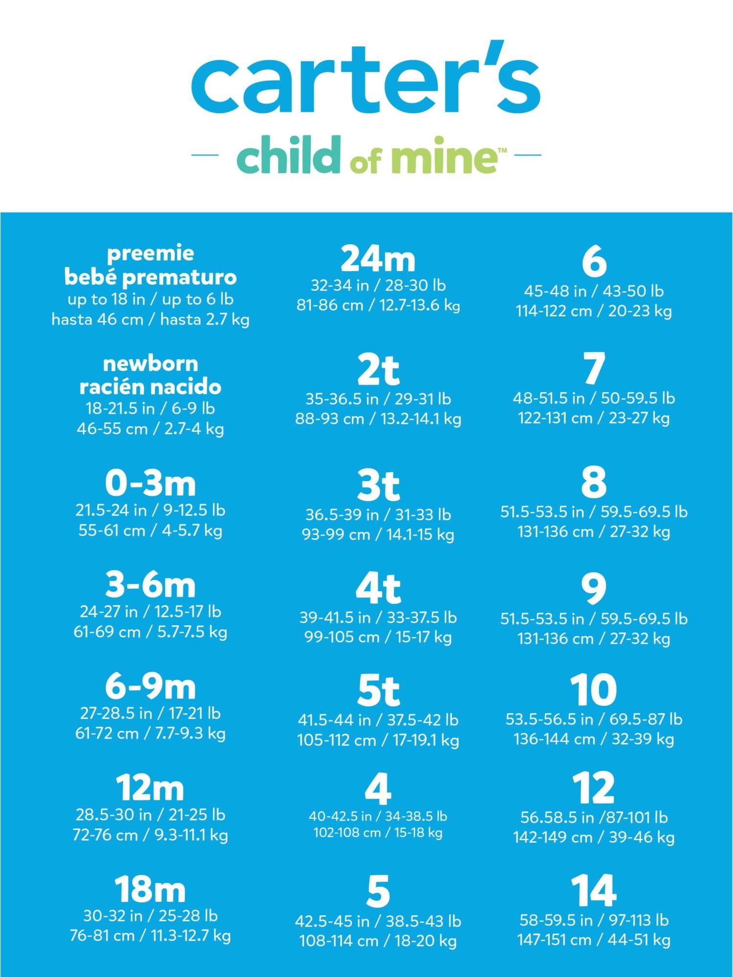 Carter's Child of Mine Baby Boy Romper, Sizes 0/3-24 Months