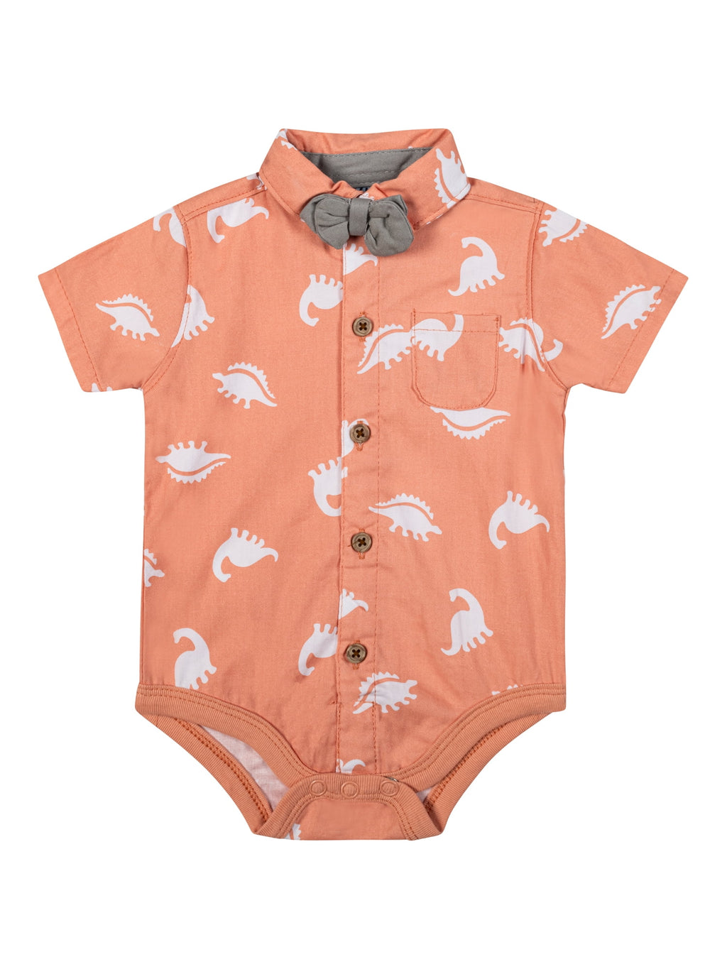 Little Lad Newborn Boys' Short Sleeve Shirt and Short, 2-Piece Set, Sizes 0-3M-6-9M