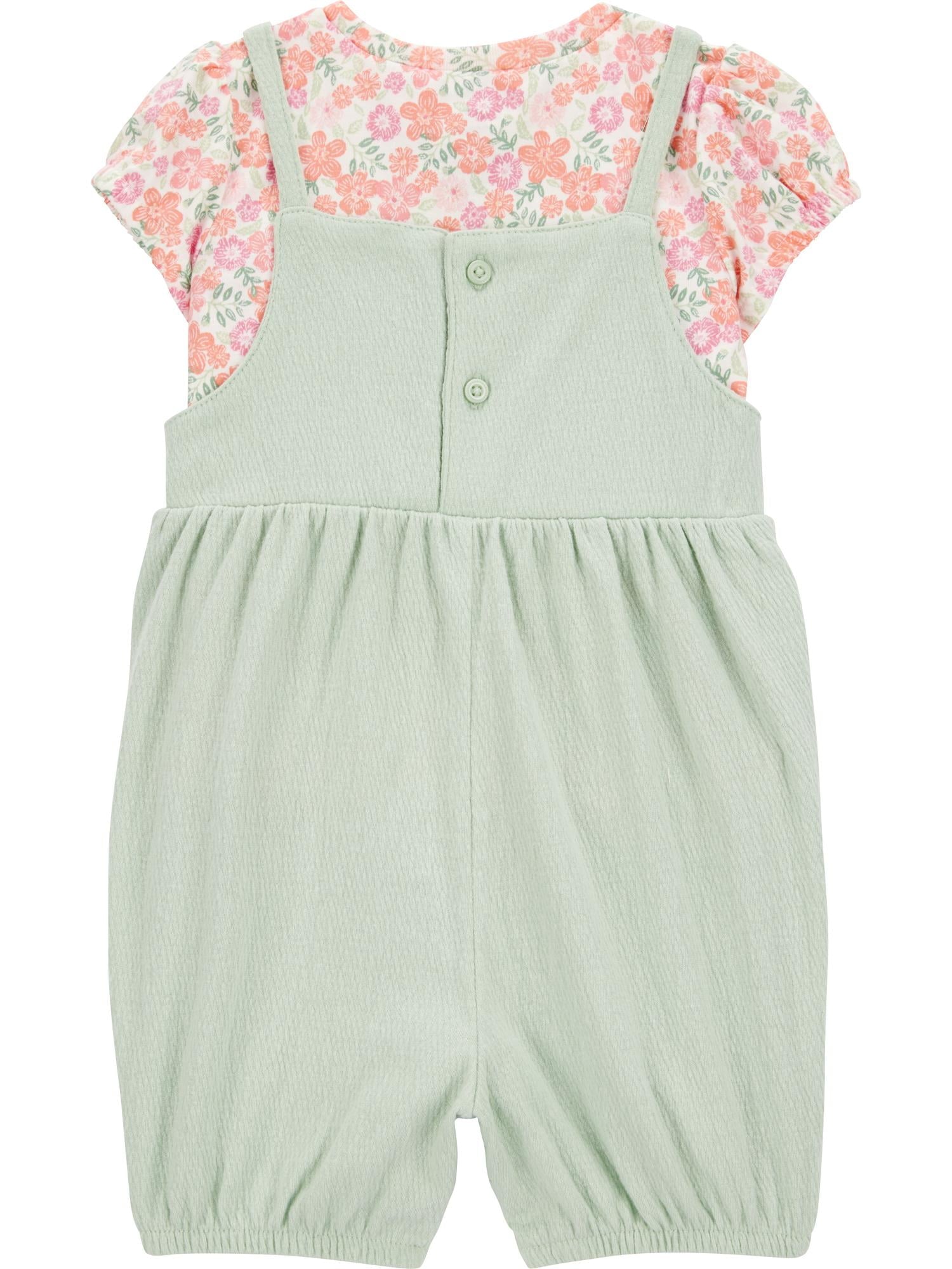 Carter's Child of Mine Baby Girl Romper, 2-Piece, Sizes 0/3-24 Months