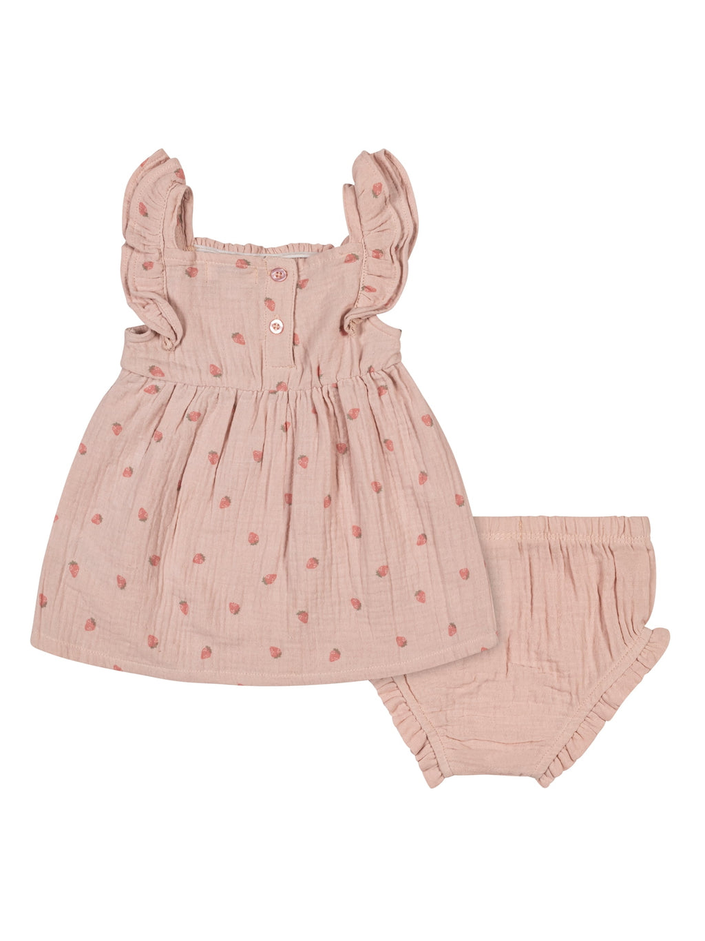 Wonderluxe Newborn/Infant Girls' Dress and Bloomer, 2-Piece Set, Sizes 0-3M-12M